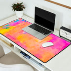 Be A Rainbow In Someone's Cloud | Modern Bohemian Watercolor Painting Optimism Positivity Good Vibes Desk Mat Gallery Image 2