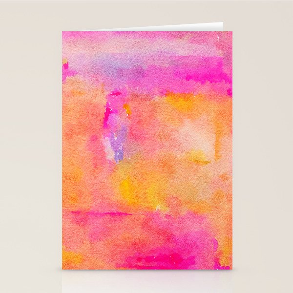 Be A Rainbow In Someone's Cloud | Modern Bohemian Watercolor Painting Optimism Positivity Good Vibes Stationery Card Gallery Image 1