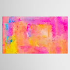 Be A Rainbow In Someone's Cloud | Modern Bohemian Watercolor Painting Optimism Positivity Good Vibes Tablecloth Gallery Image 2