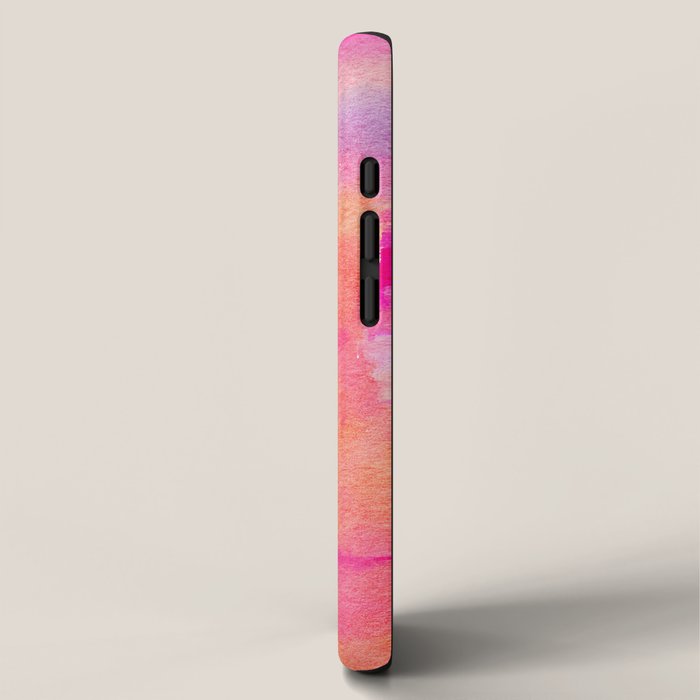 Be A Rainbow In Someone's Cloud | Modern Bohemian Watercolor Painting Optimism Positivity Good Vibes iPhone Case Gallery Image 2