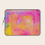 Be A Rainbow In Someone's Cloud | Modern Bohemian Watercolor Painting Optimism Positivity Good Vibes Laptop Sleeve Gallery Image 1
