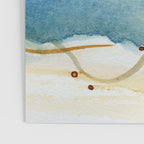 Summer Rain Storm - abstract watercolor painting ultramarine blue grey Poster Gallery Image 3