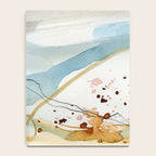 Summer Rain Storm - abstract watercolor painting ultramarine blue grey Notebook Gallery Image 4