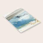 Summer Rain Storm - abstract watercolor painting ultramarine blue grey Notebook Gallery Image 3