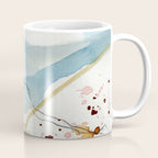 Summer Rain Storm - abstract watercolor painting ultramarine blue grey Coffee Mug Gallery Image 1