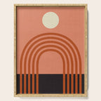 arc moon sun modern art  abstract Serving Tray Gallery Image 1