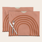 arc moon sun modern art  abstract Placemat Gallery Image 1