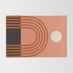 arc moon sun modern art  abstract Rug Gallery Image 2