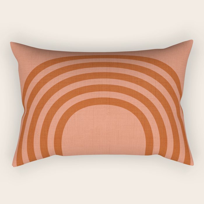 arc moon sun modern art  abstract Rectangular Pillow Gallery Image 1