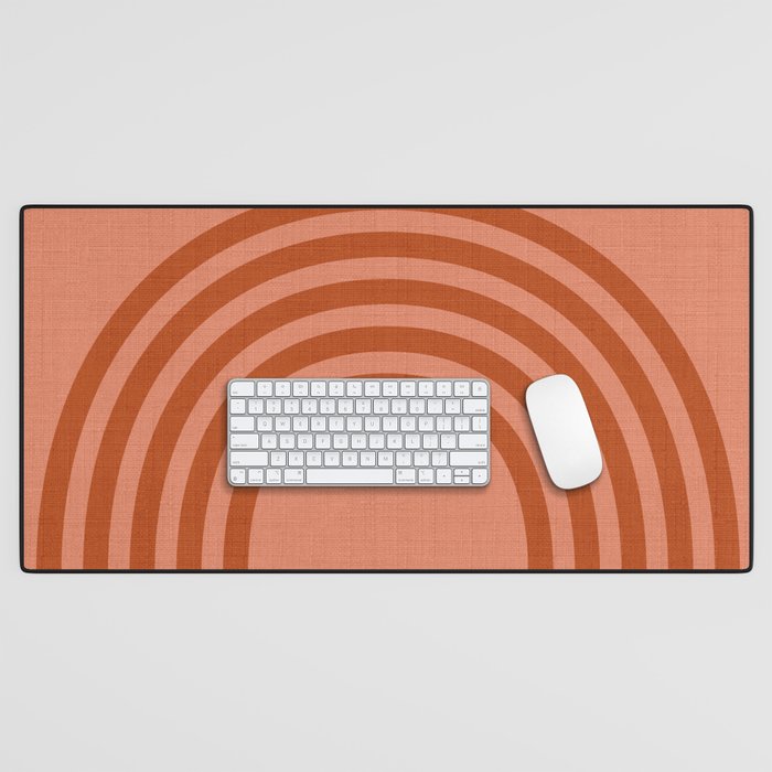 arc moon sun modern art  abstract Desk Mat Gallery Image 1