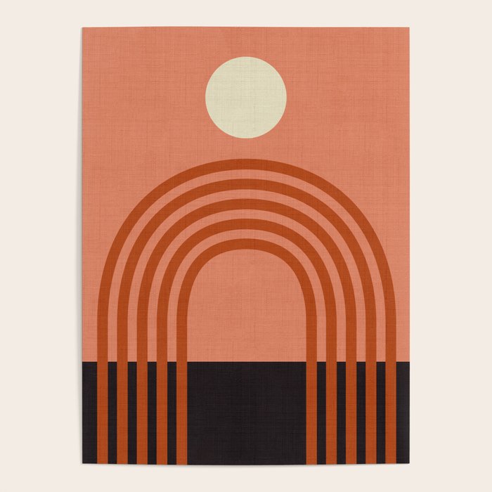 arc moon sun modern art  abstract Poster Gallery Image 4