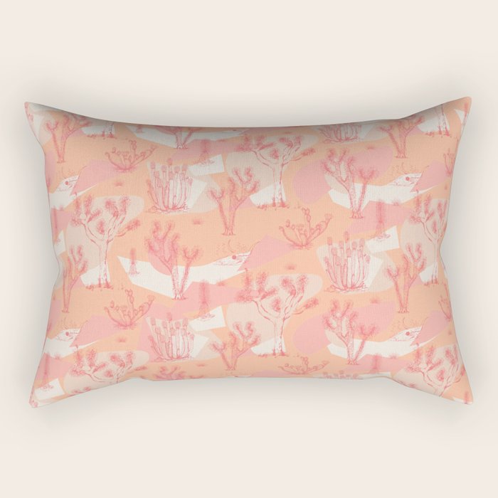 Peach Mohave Desert Rectangular Pillow Gallery Image 1