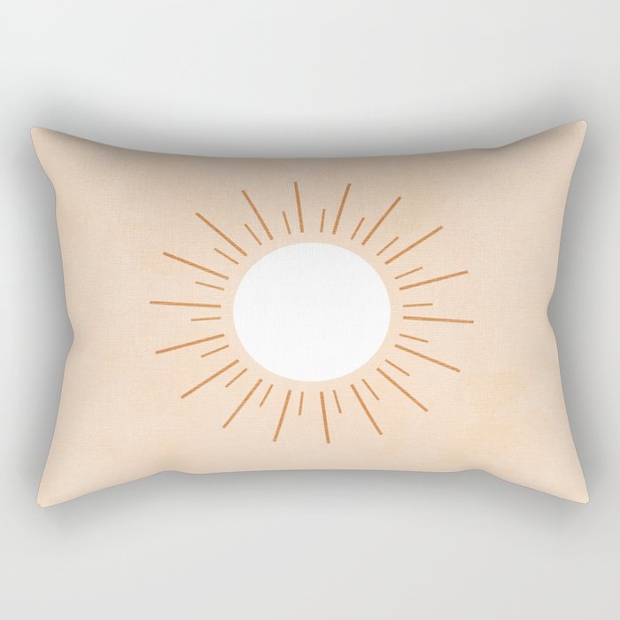 shapes geometry sun minimal abstract Rectangular Pillow Gallery Image 2