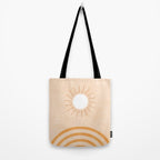 shapes geometry sun minimal abstract Tote Bag Gallery Image 2