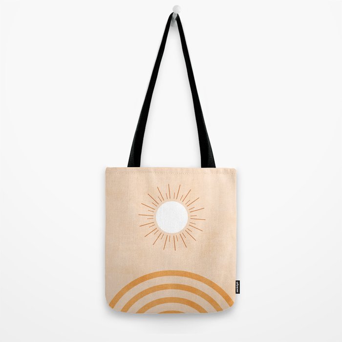 shapes geometry sun minimal abstract Tote Bag Gallery Image 2