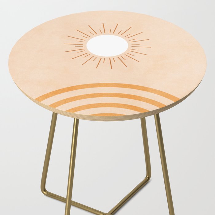 shapes geometry sun minimal abstract Side Table Gallery Image 2