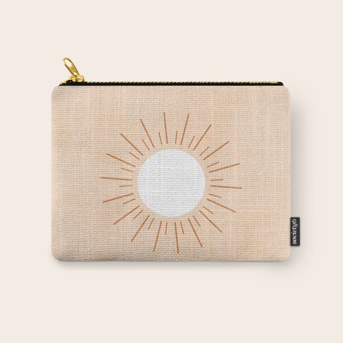 shapes geometry sun minimal abstract Carry All Pouch Gallery Image 1