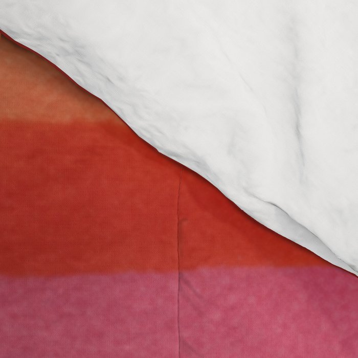 Watercolor Stripe Pattern in Warm Red Pink and Cream Comforter Gallery Image 4