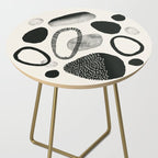 Monochrome Abstract Shapes #1  Side Table Gallery Image 2