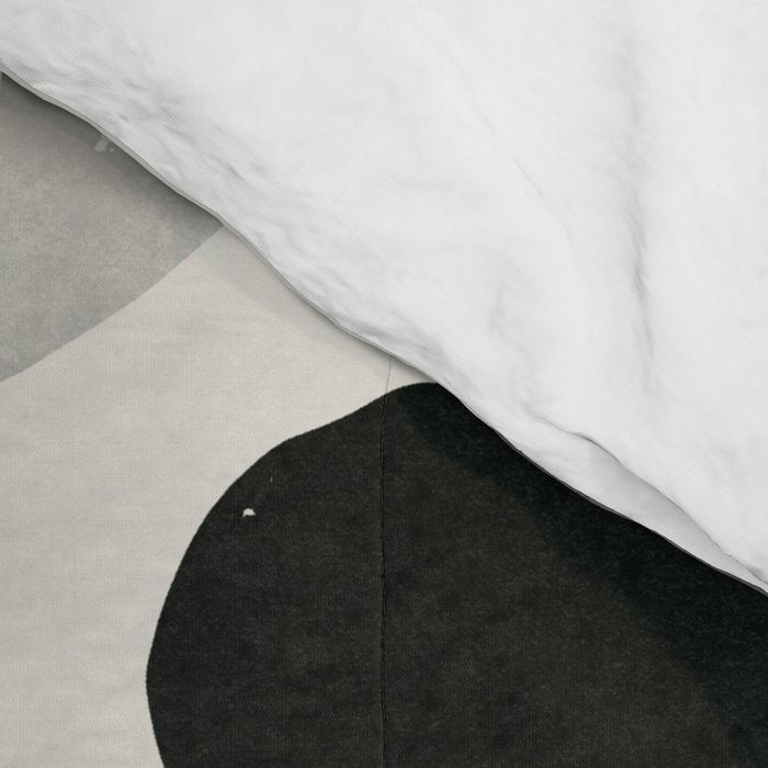 Monochrome Abstract Shapes #1  Comforter Gallery Image 4