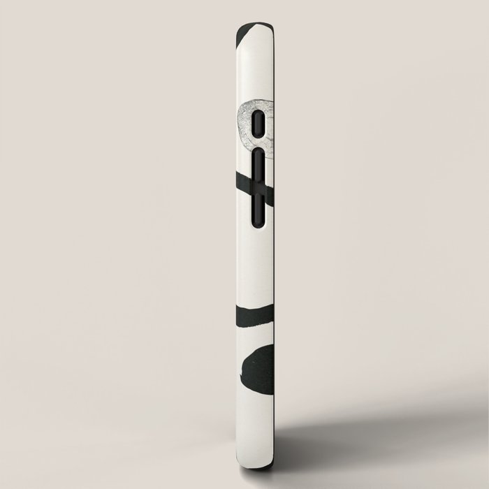 Monochrome Abstract Shapes #1  iPhone Case Gallery Image 2