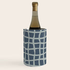 Modern Mesh Pattern in Neutral Blue Gray Wine Chiller Gallery Image 1