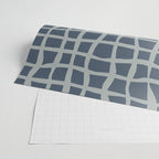 Modern Mesh Pattern in Neutral Blue Gray Wrapping Paper Gallery Image 2