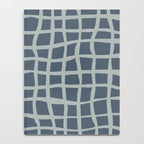 Modern Mesh Pattern in Neutral Blue Gray Notebook Gallery Image 4