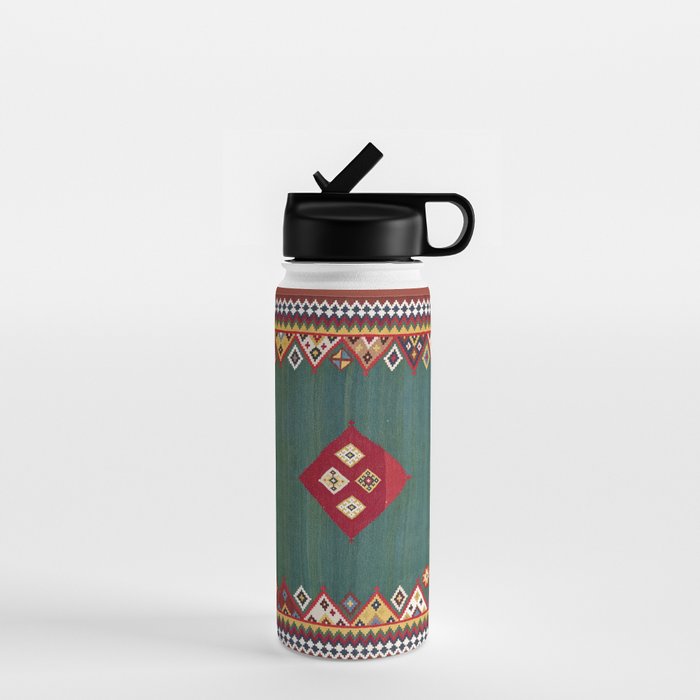 Qashqaâi Fars Southwest Persian Kilim Print Water Bottle Gallery Image 1