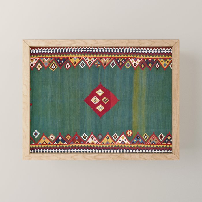 Qashqaâi Fars Southwest Persian Kilim Print Mini Art Print Gallery Image 1