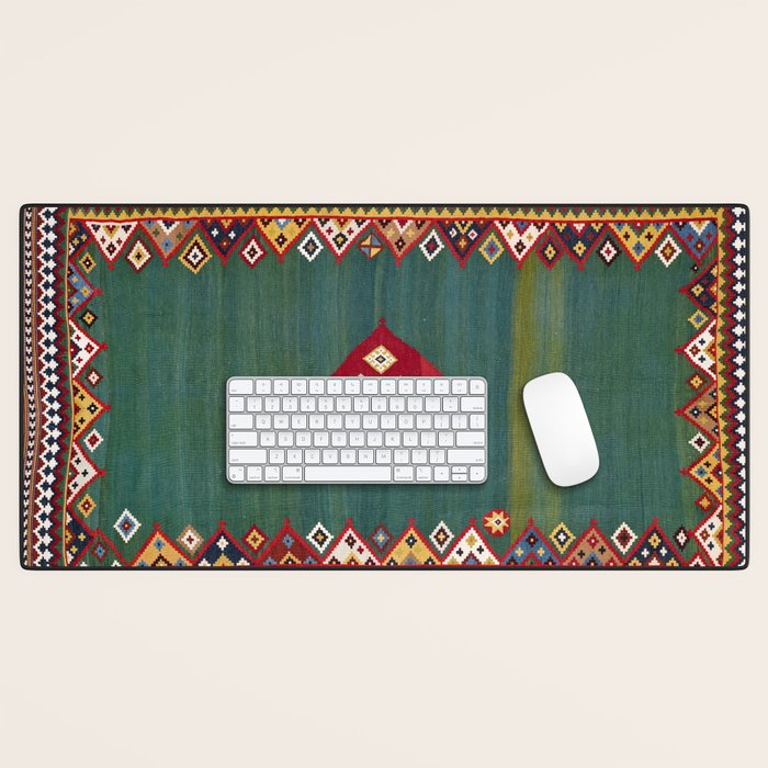 Qashqaâi Fars Southwest Persian Kilim Print Desk Mat Gallery Image 1