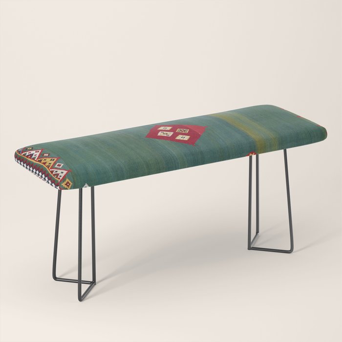 Qashqaâi Fars Southwest Persian Kilim Print Bench Gallery Image 1
