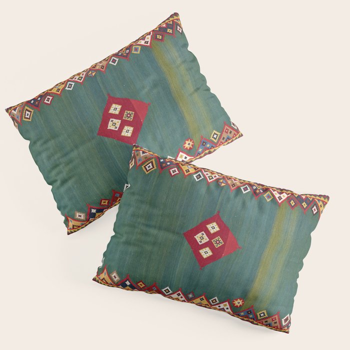 Qashqaâi Fars Southwest Persian Kilim Print Pillow Sham Gallery Image 3
