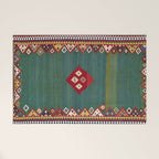 Qashqaâi Fars Southwest Persian Kilim Print Welcome Mat Gallery Image 1