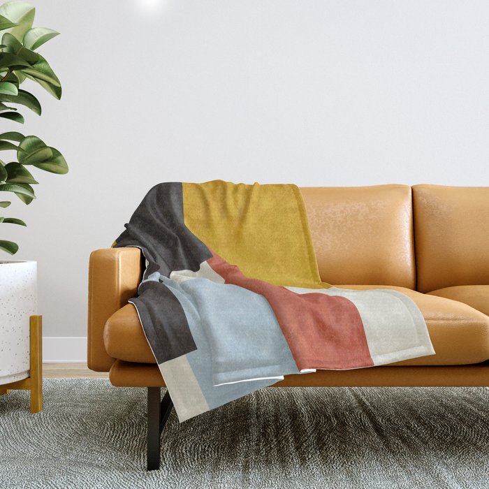geometric abstract 36 Throw Blanket Gallery Image 1