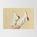 These Boots - Glitter Yellow & Tan Rug Gallery Image 2