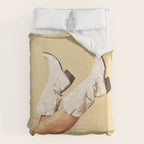 These Boots - Glitter Yellow & Tan Duvet Cover Gallery Image 6