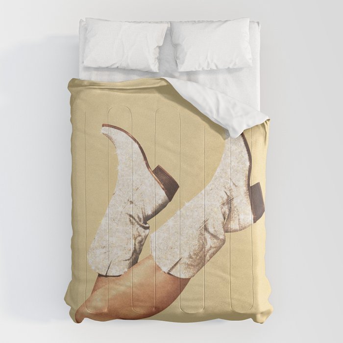 These Boots - Glitter Yellow & Tan Comforter Gallery Image 6