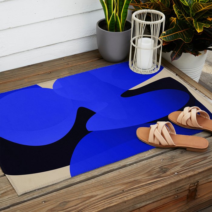 Abstract Composition 17 Outdoor Rug Gallery Image 2