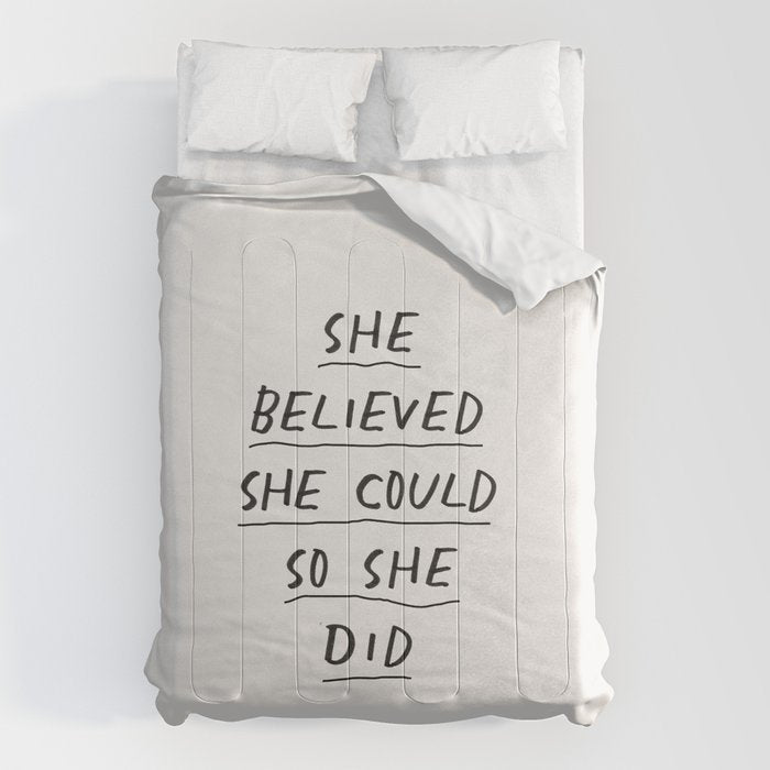 She Believed She Could So She Did Comforter Gallery Image 1