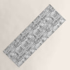 Edinburgh toile black white Yoga Mat Gallery Image 1