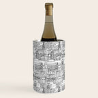 Edinburgh toile black white Wine Chiller Gallery Image 2