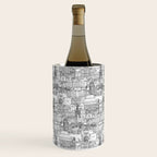 Edinburgh toile black white Wine Chiller Gallery Image 1