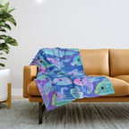Chimaera (Ghost sharks) Throw Blanket Gallery Image 1