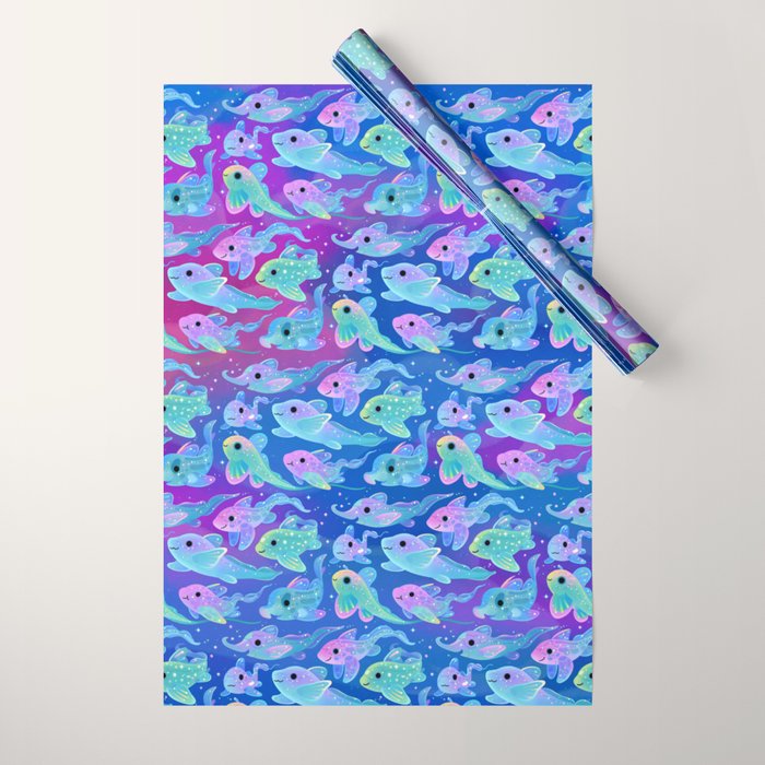 Chimaera (Ghost sharks) Wrapping Paper Gallery Image 1