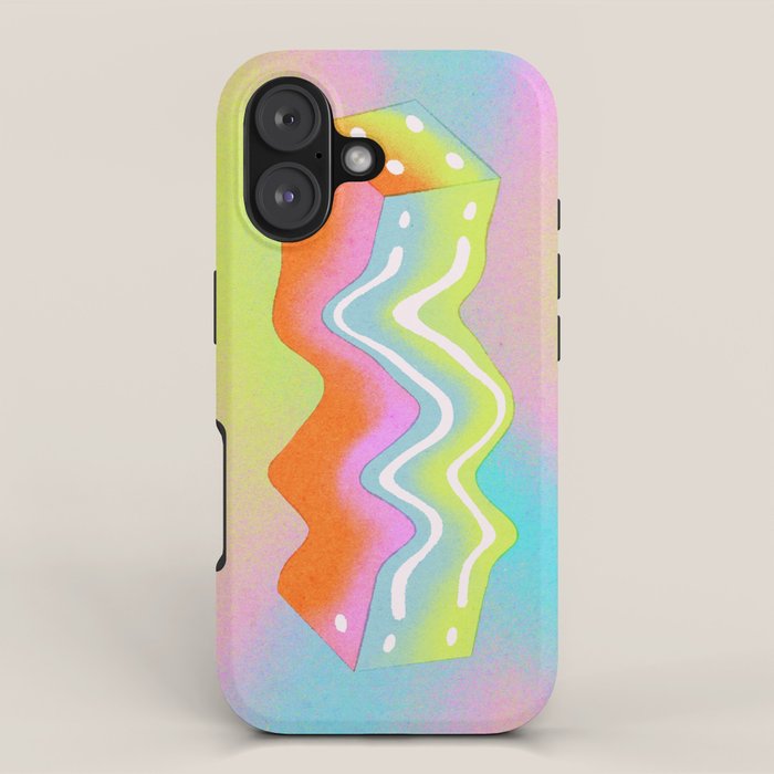 Cube in Neons iPhone Case Gallery Image 1