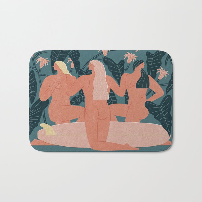 Sisters in log Bath Mat Gallery Image 1