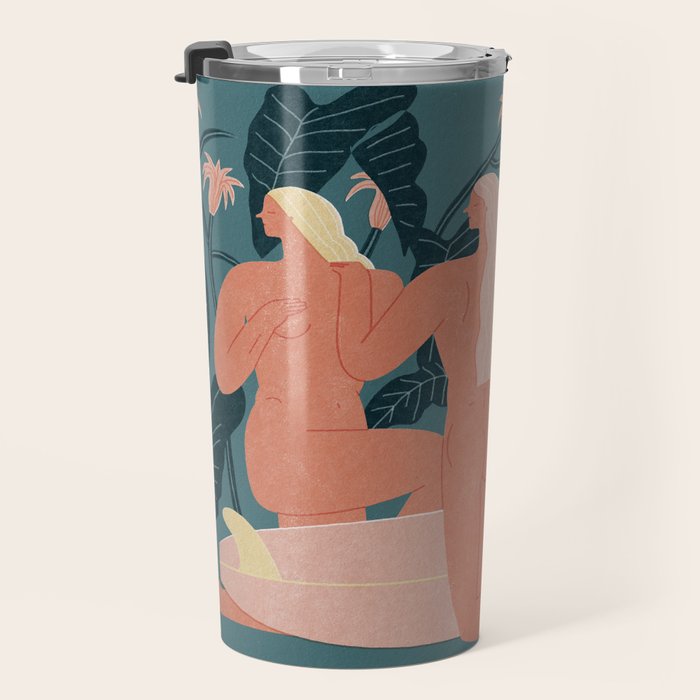Sisters in log Travel Mug Gallery Image 3