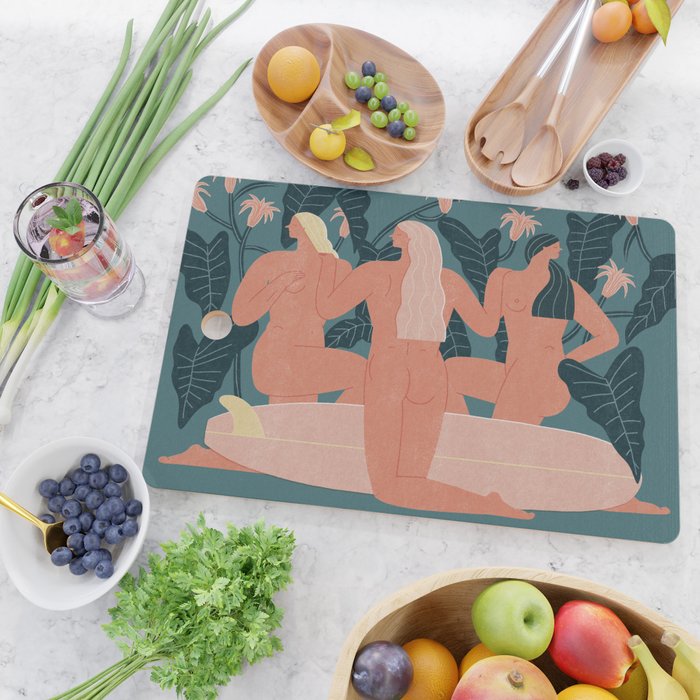 Sisters in log Cutting Board Gallery Image 2
