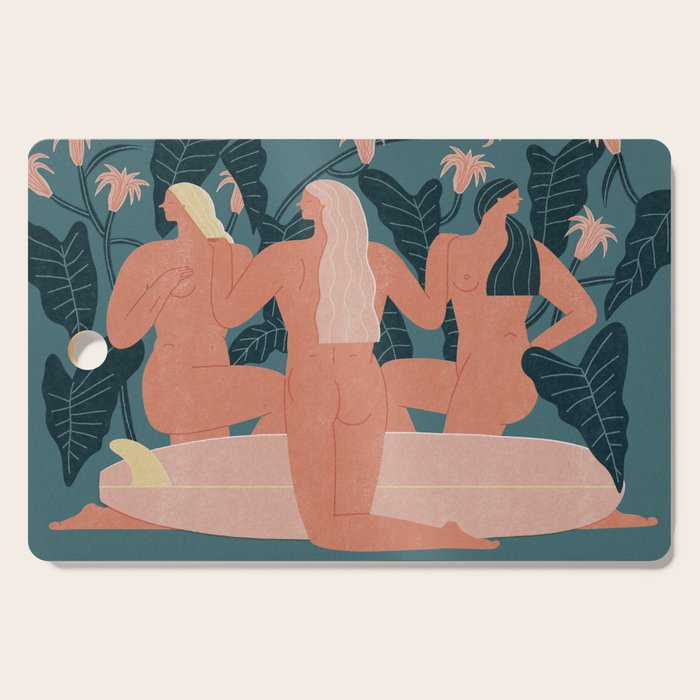 Sisters in log Cutting Board Gallery Image 1